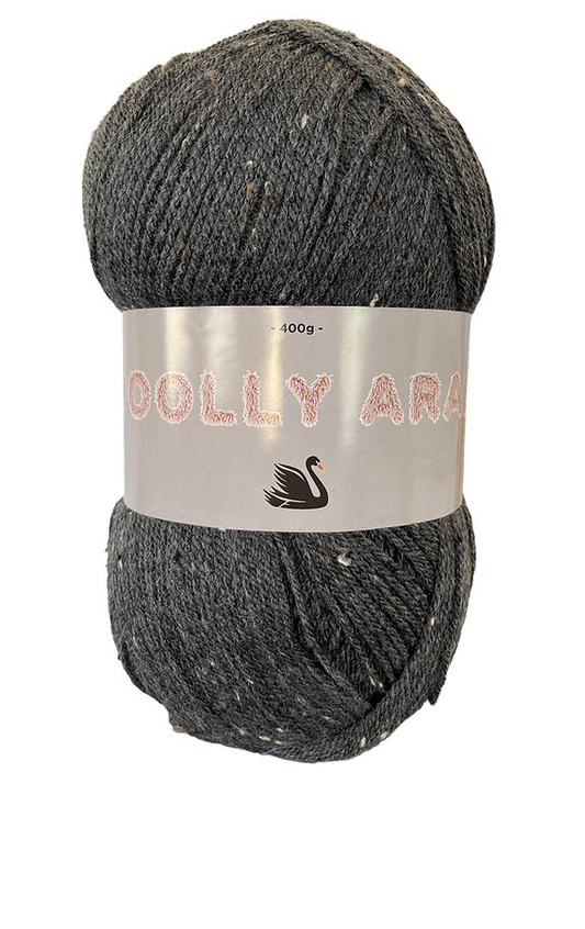 Cygnet Woolly Aran 80% Acrylic / 15% Wool/5% Viscose Knitting Crochet Yarn 400g  4600 Stormy Skies
