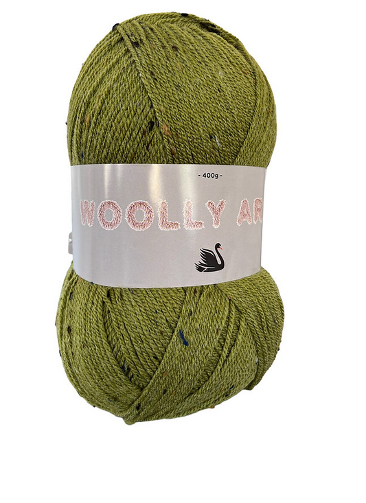 Cygnet Woolly Aran 80% Acrylic / 15% Wool/5% Viscose Knitting Crochet Yarn 400g 4400 Green Gables