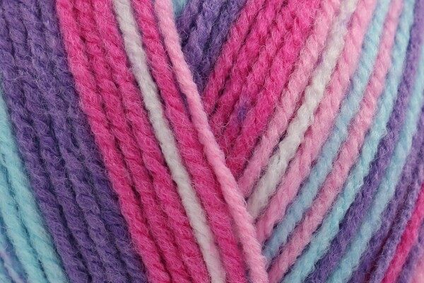 Cygnet Baby Pato Prints DK - 5 x 100g Balls | Raspberry Ripple (7744)