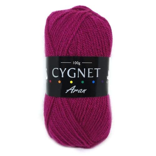 Cygnet Aran Knitting Crochet yarn  5 Balls x 100 gram Crimson 6964