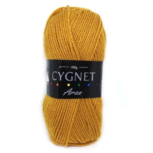Cygnet Aran Navy 1488 5 Balls x 100 gram shade honey 129