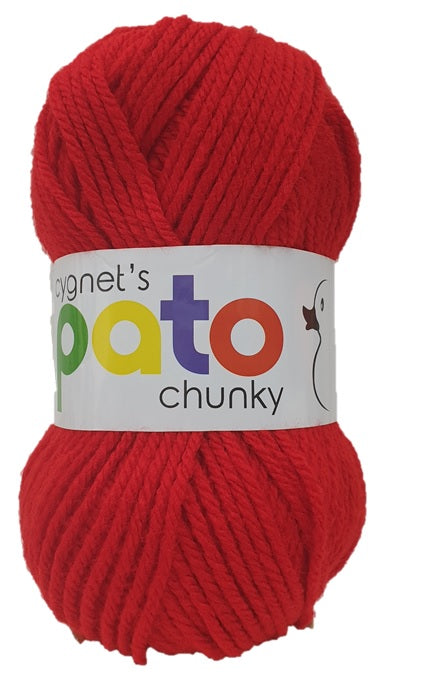 Cygnet Pato Chunky Red 885 - 5 x 100g balls