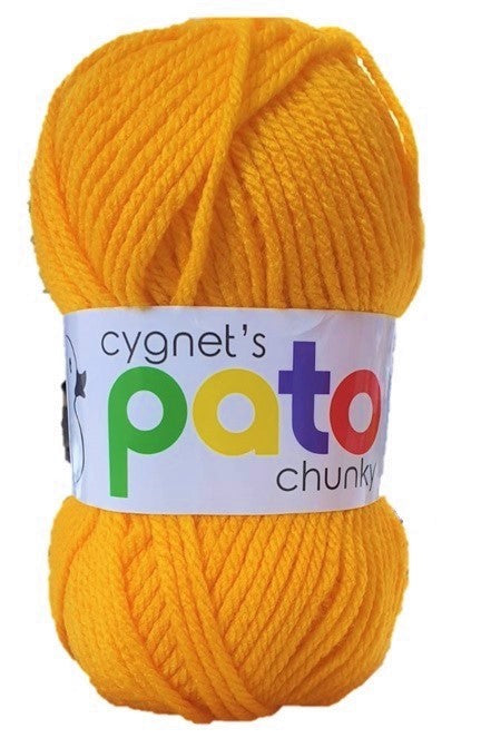 Cygnet Pato Chunky Yellow 878 - 5 x 100g balls