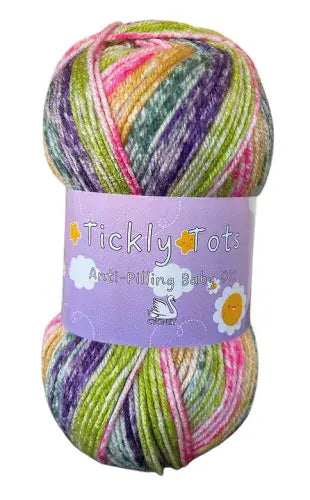 Cygnet Tickly Tots Baby DK Anti-Pilling baby yarn 5 Balls x 100 gram shade - 7777 Thistle Make You Bloom