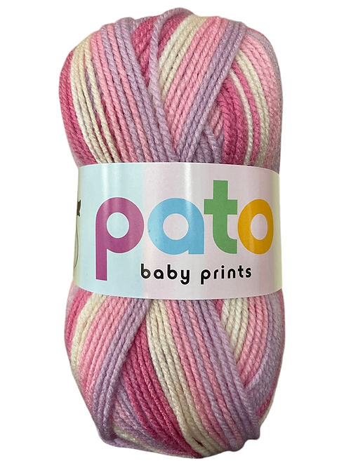 Cygnet Baby Pato Prints DK - 5 x 100g Balls | Pink Bow (7777)