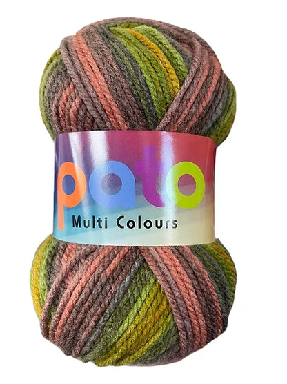 Cygnet Pato Everyday Prints Chunky knitting yarn 5 balls X 100 gram shade Garden Pond 80020