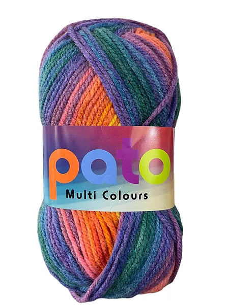 Cygnet Pato Multi Colours Chunky knitting yarn 5Balls X 100 gram Shade Fairground 80010