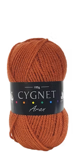 Cygnet Aran Knitting Crochet yarn  5 Balls x 100 gram Saffron 488