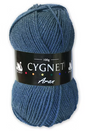 Cygnet Aran Knitting Crochet yarn  5 Balls x 100 gram Denim 185