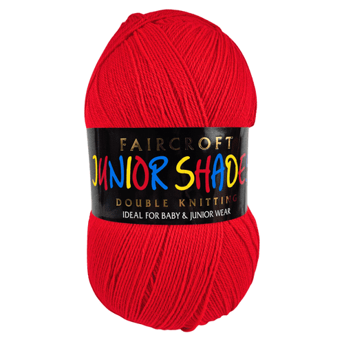 Faircroft Junior Shades DK Knitting Crochet  500 gram Ball  Matador (Red) (160