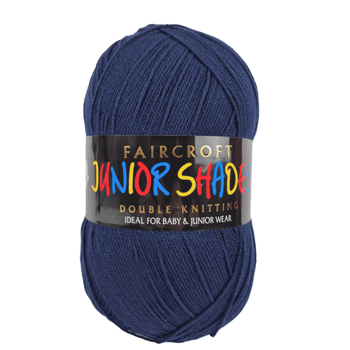 Faircroft Junior Shades DK Knitting Crochet  500 gram Ball  Navy (640)
