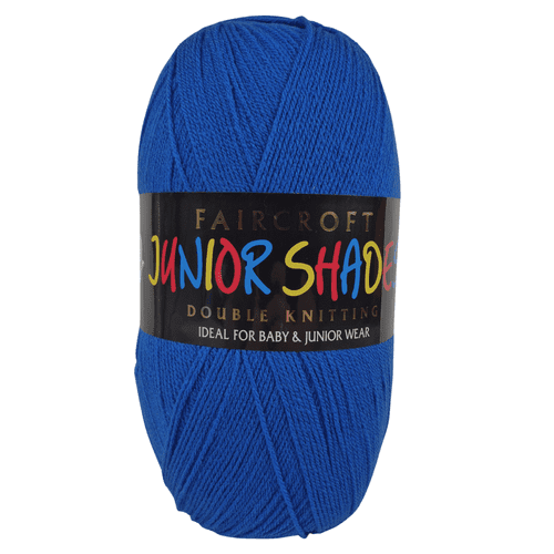 Faircroft Junior Shades DK Knitting Crochet  500 gram Ball  Royal Blue (622)