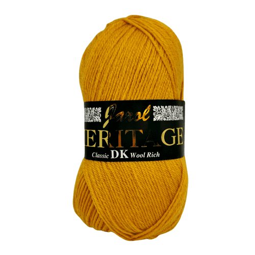 Jarol Heritage DK - 5 Balls x 100 gram 55% Wool, 25% Acrylic and 20% Nylon Gold 140