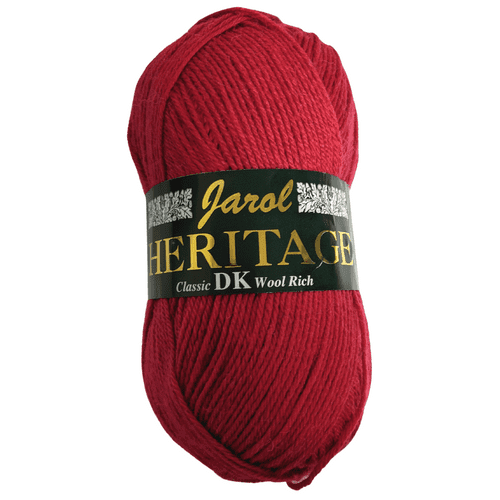 Jarol Heritage DK - 5 Balls x 100 gram 55% Wool, 25% Acrylic and 20% Nylon Wine (102)
