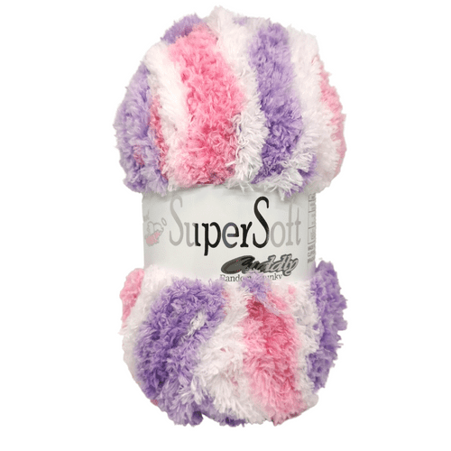 Woolcraft Super Soft Cuddly Chunky Knitting Crochet Yarn Wool - 5 x 100g Balls shade Cassis