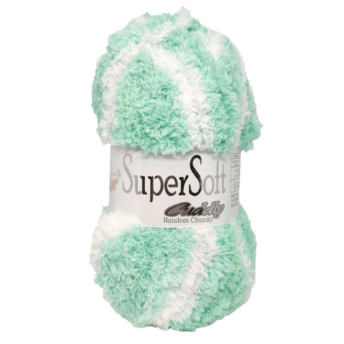 Woolcraft Super Soft Cuddly Chunky Knitting Crochet Yarn Wool - 5 x 100g Balls shade  Soft Cuddly 6323 MENTHE