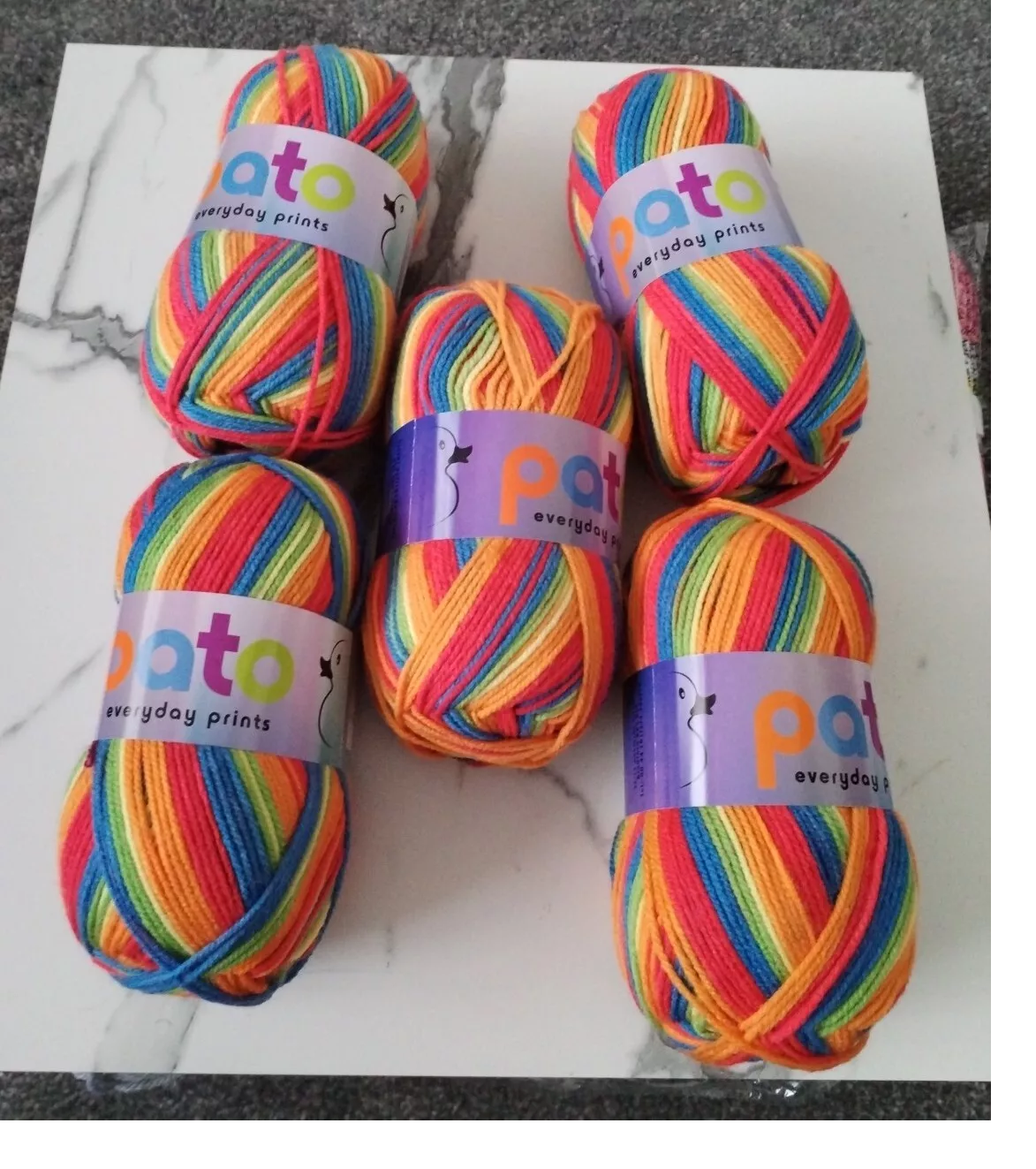 Cygnet Pato Everyday Prints DK 5 Balls x 100 gram Shade 690 Rainbow