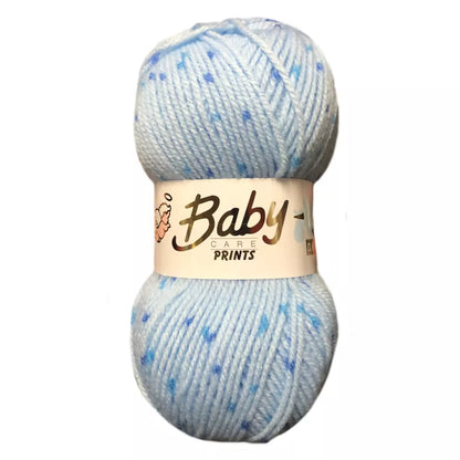 5 x 100g Woolcraft Baby Prints Wool Babycare DK Double Knitting & Crochet Yarn Boy blue 641
