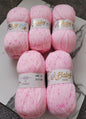 5 x 100g Woolcraft Baby Prints Wool Babycare DK Double Knitting & Crochet Yarn 642