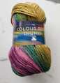 Cygnet Yarn COLOUR RUSH CHUNKY Knitting Multicolour 5X100g Balls 309 Cut Grass