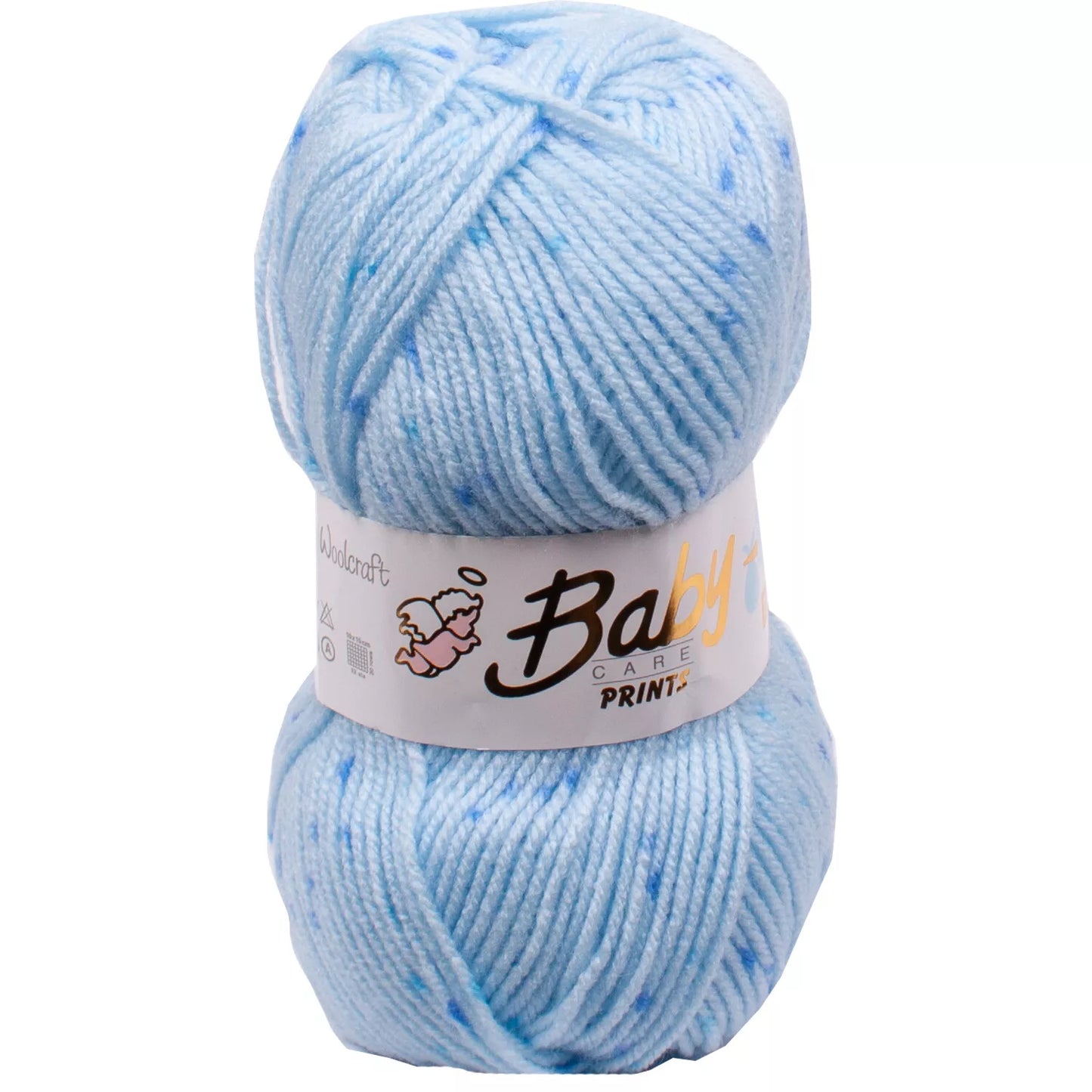5 x 100g Woolcraft Baby Prints Wool Babycare DK Double Knitting & Crochet Yarn Boy blue 641