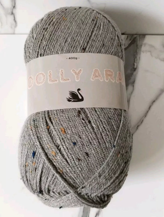 Woolly Aran New Cygnet 80% Acrylic / 15% Wool / 5% Viscose 400g 4200Riverstone