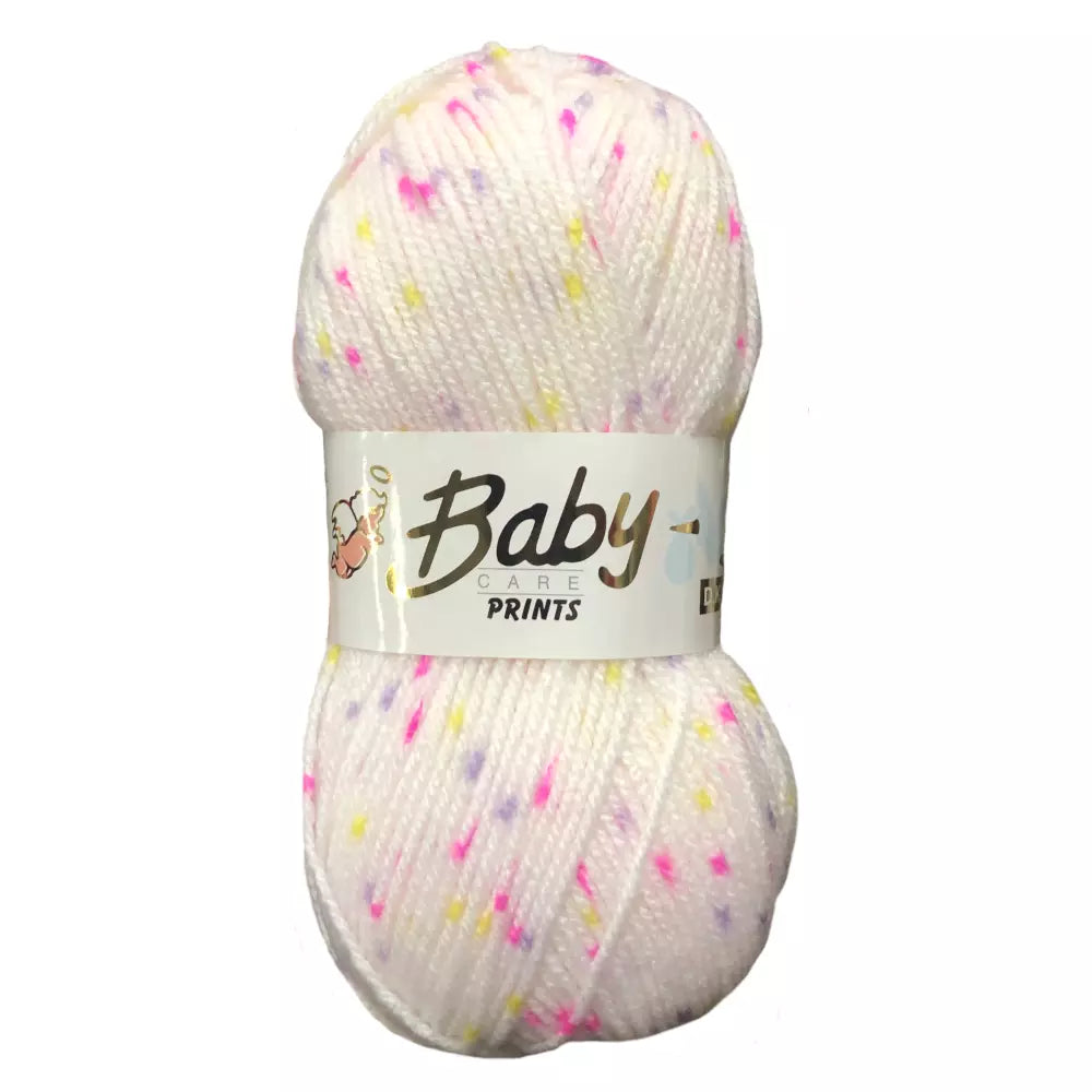 5 x 100g Woolcraft Baby Prints Wool Babycare DK Double Knitting & Crochet Yarn Tutti frutti 640