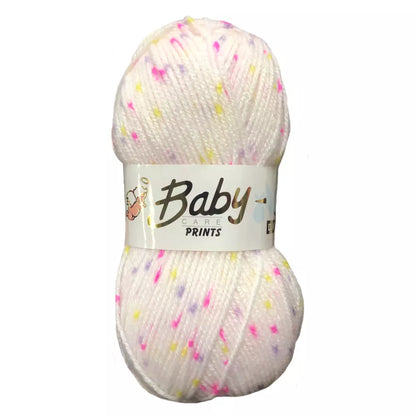 5 x 100g Woolcraft Baby Prints Wool Babycare DK Double Knitting & Crochet Yarn Tutti frutti 640