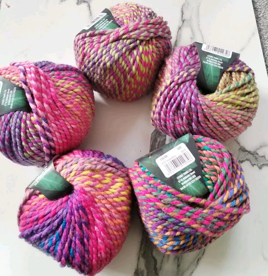 Cygnet Super Chunky Folly Garden 5 Balls X 100Gram 20% Wool 80%Acrylic Shade Honey Berry