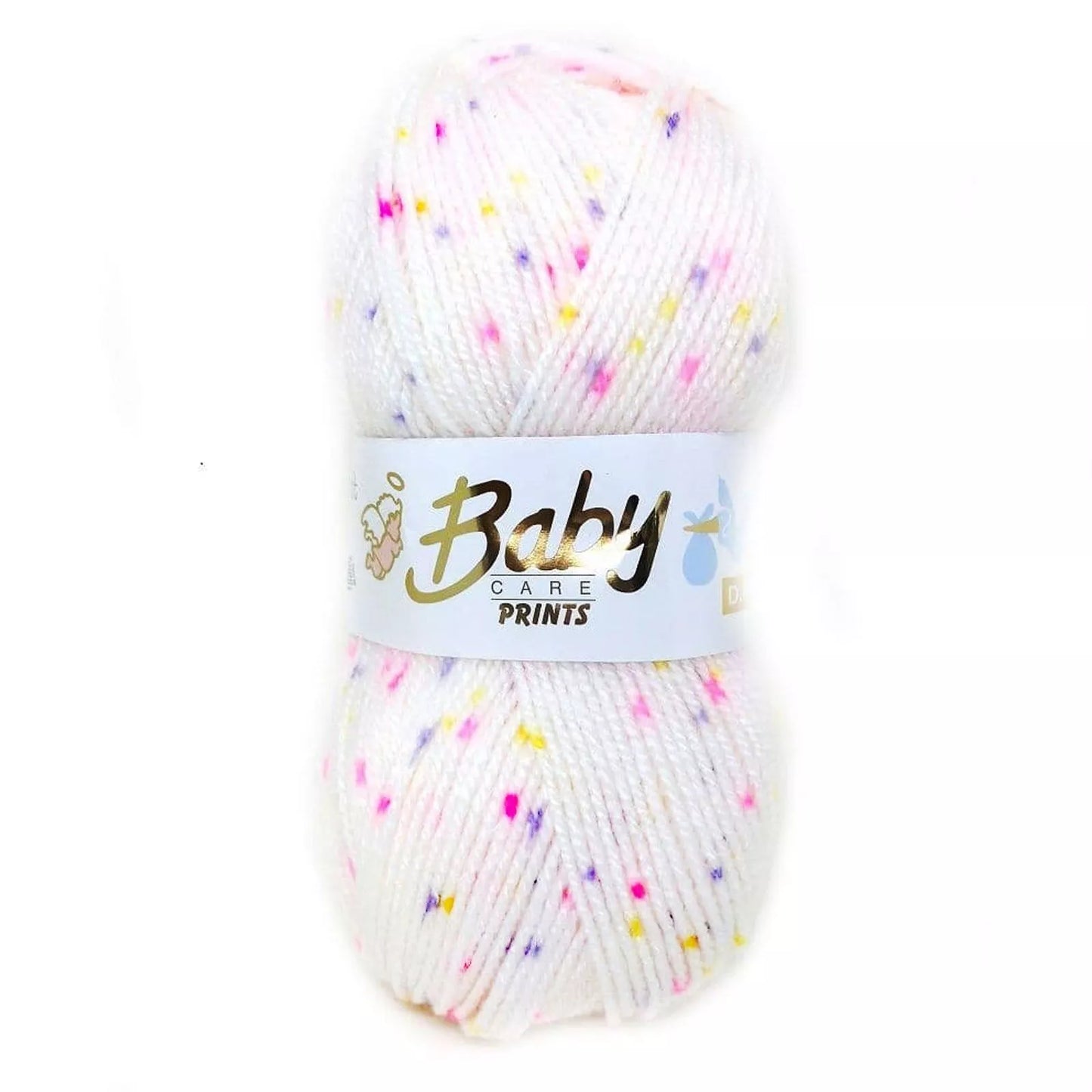 5 x 100g Woolcraft Baby Prints Wool Babycare DK Double Knitting & Crochet Yarn Tutti frutti 640