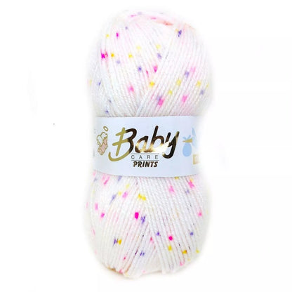 5 x 100g Woolcraft Baby Prints Wool Babycare DK Double Knitting & Crochet Yarn Tutti frutti 640