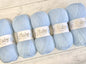 5 x 100g Baby Wool, Babycare 4 Ply Quality Acrylic Knitting Yarn PACKS OF FIVE Blue