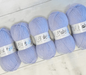 5 x 100g Baby Wool, Baby care 4 Ply Quality Acrylic Knitting Yarn PACKS OF FIVE Lilac