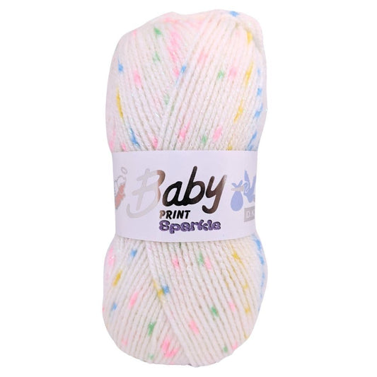 Woolcraft Baby Print Sparkle DK Dolly Mixture (634)