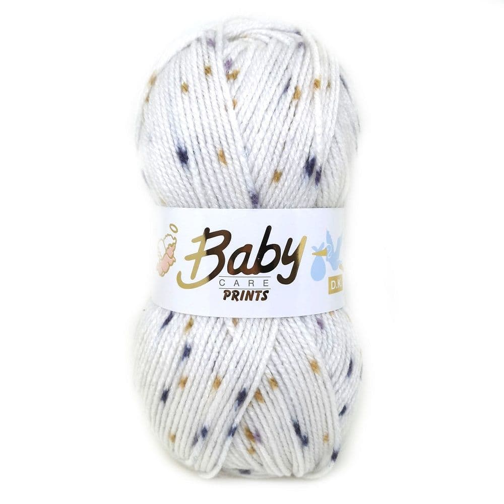 Woolcraft Babycare Spot Prints DK Vanilla Ice (643)
