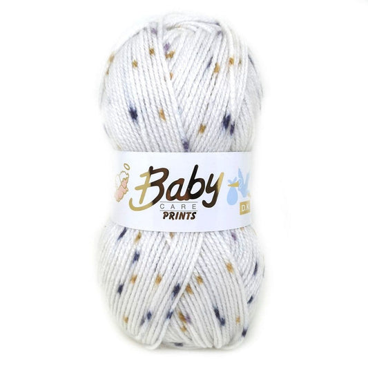 Woolcraft Babycare Spot Prints DK Vanilla Ice (643)